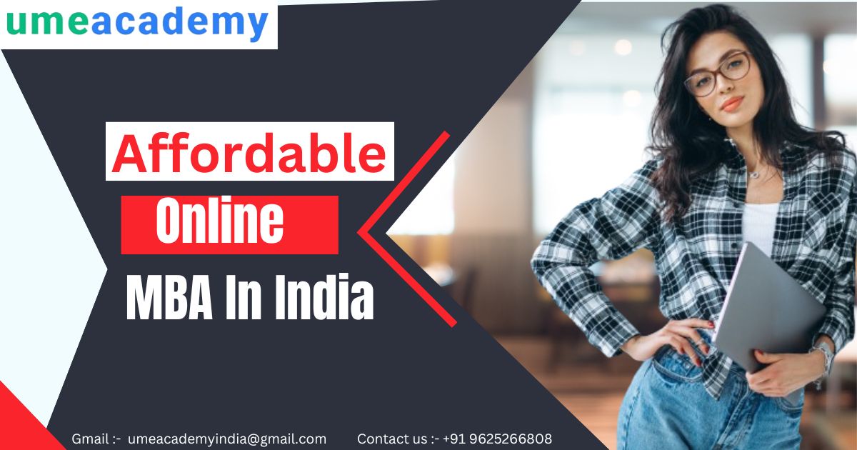 Affordable Online Mba In India
